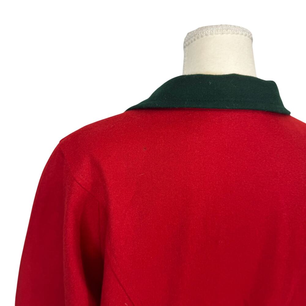 Original VTG Keil Loden München Red Virgin Wool Coat 38 Alpine Bavarian German - Picture 7 of 16